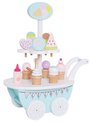 Jabadabado speelgoed Ice cream trolleytje hoogte 40 cm Multi colour