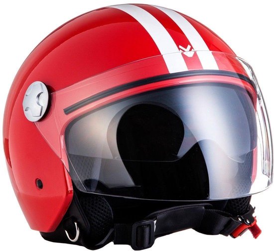 ARMOR AV64 rode open jethelm Vespa scooter helm motorhelm, piloten