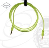 GoodvibeZ Audio Kabel 3.5mm Jack 1M male to male | Quality Cable | voor Auto Mobiel MP3-Speler Koptelefoon Speaker Mixer Headset | Groen