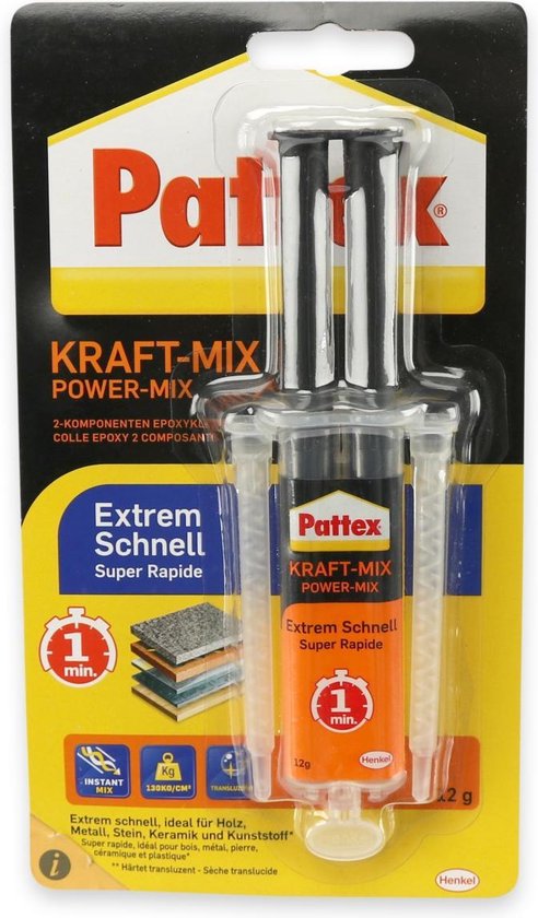Verduisteren Pikken Anemoon vis Pattex Kraft-Mix 2-componenten epoxy lijm | bol.com