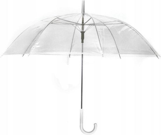 mate bovenste Bijna Transparante Opvouwbare Paraplu - Doorzichtige Automatisch Opende Paraplu -  Umbrella... | bol.com