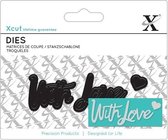 Xcut: Mini Sentiment Die (3pcs) - With Love (XCU 504037)