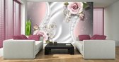 Flowers Rosen Pattern Spheres Abstract Photo Wallcovering