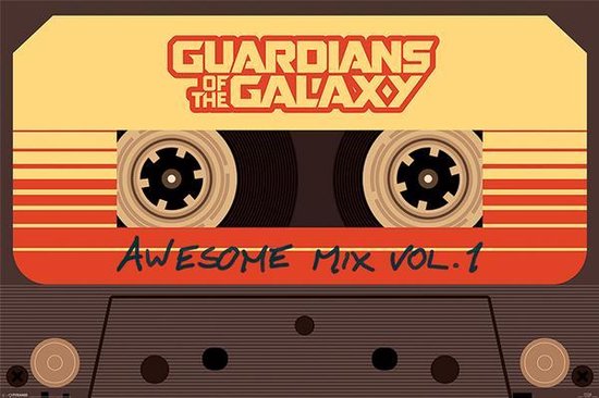 Gardiens de la Galaxie: Awesome Mix Vol. 1 affiche Cassette Groot Marvel  61x91,5cm. | bol