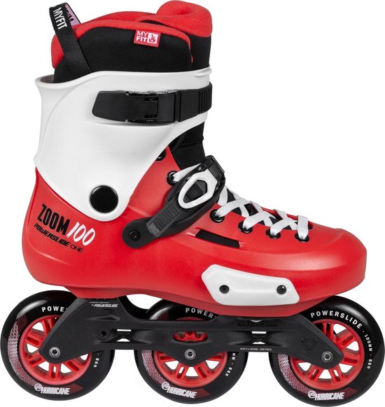 Powerslide Inlineskates - Maat 41/42 - Unisex - rood/zwart/wit