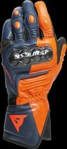 Dainese Carbon 3 Long Black Iris Flame Orange Fluo Red Motorcycle Gloves M