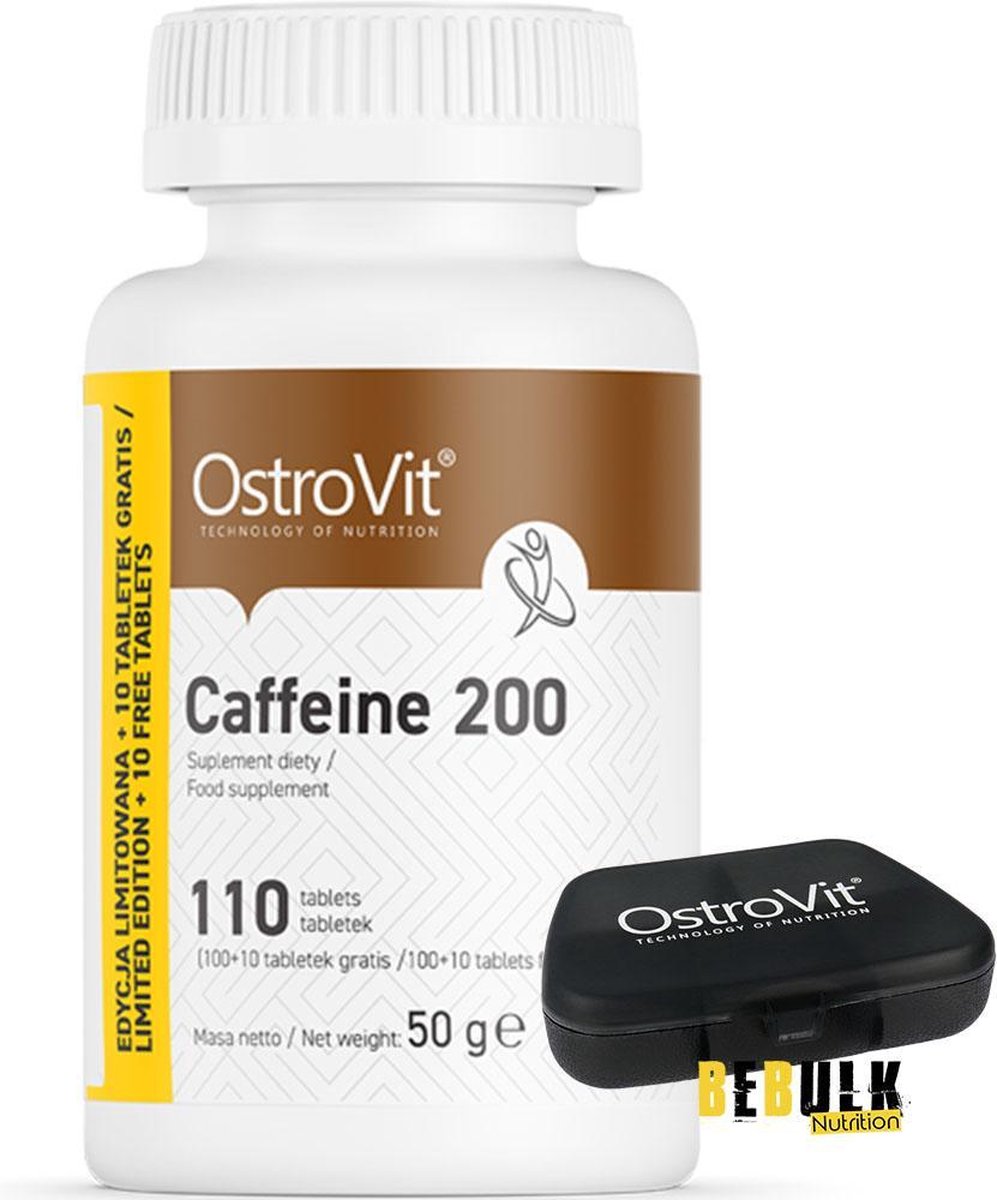 Comprimés De Caféine 200mg Vita World - Boîte De 180, Haute Dose, Fabriqué En Allemagne