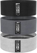 Sweet Sweat Premium Heup Weerstandsbanden Set van 3 - Resistance Band - Fitnessband - Weerstandsbanden - Fitnessband