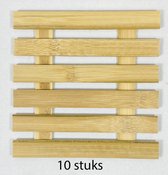 10 stuks Bamboe onderzetters/placemats