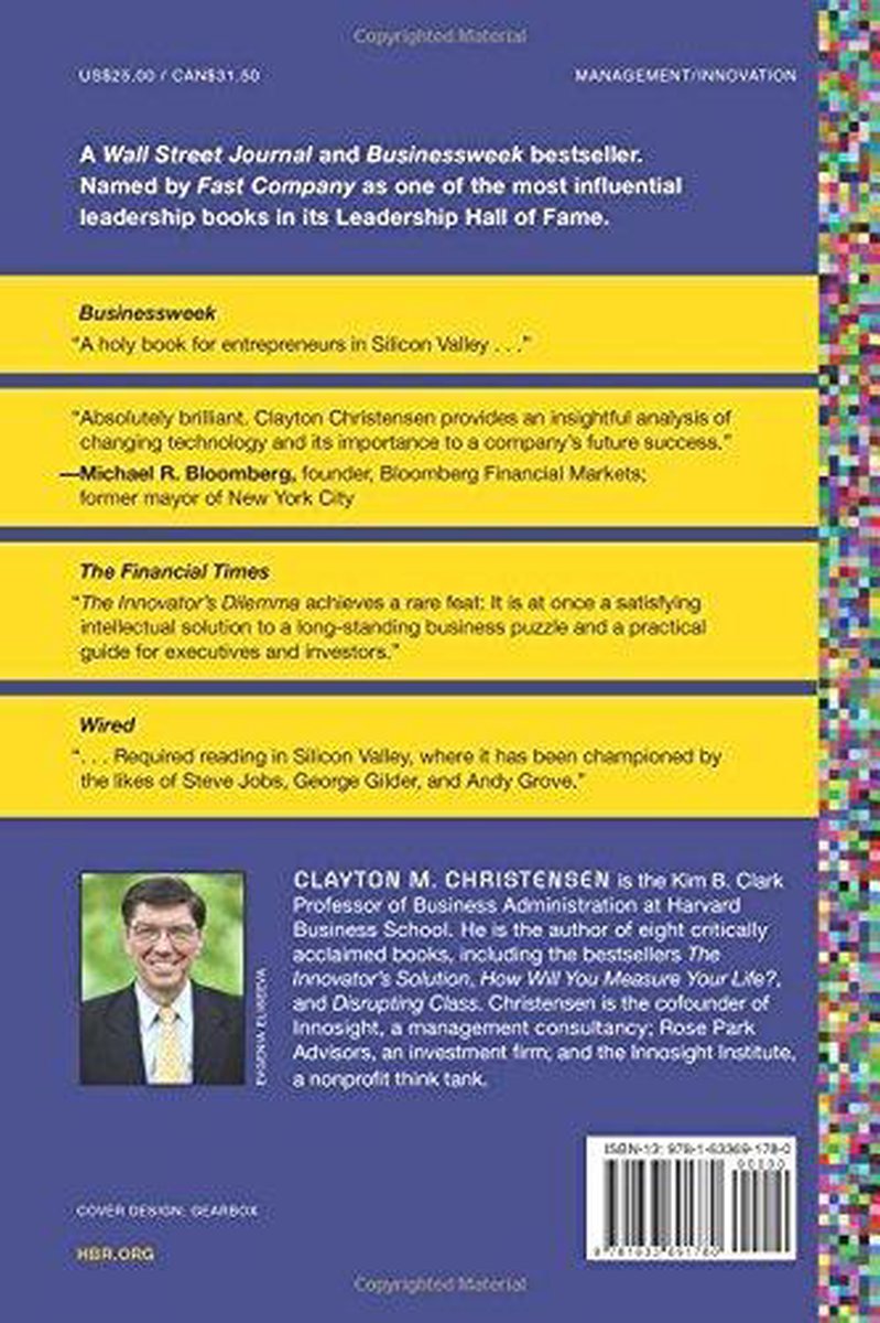 The Innovator's Dilemma - back cover