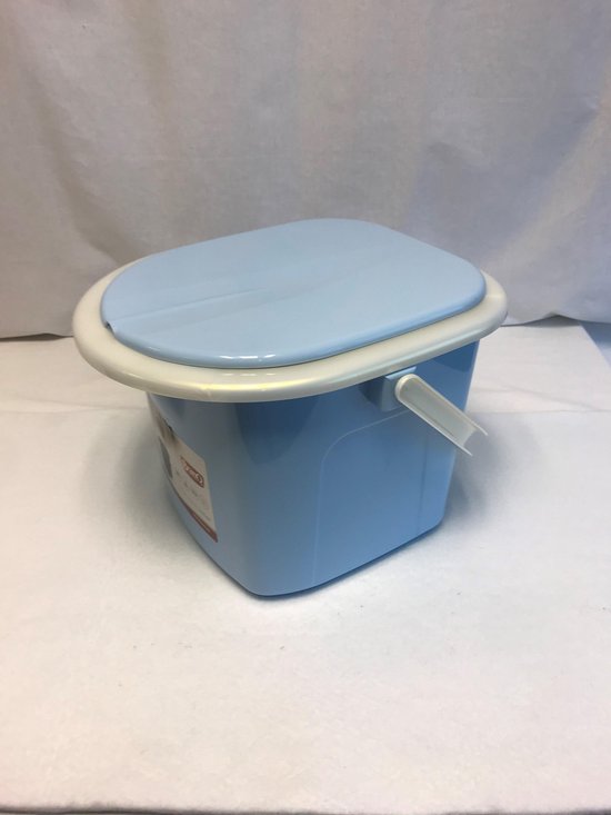 Branq Toiletemmer Draagbaar met Deksel - 15,5L - Blauw van Branq — afbeelding 5