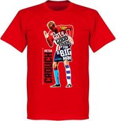 Peter Crouch T-Shirt - Rood - XS