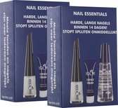 Herome 2-Pack 3 in 1 Manicure Nagelverzorging Set - Nagelverharder, Nagellakremover en Nagelriemcreme - Blauw