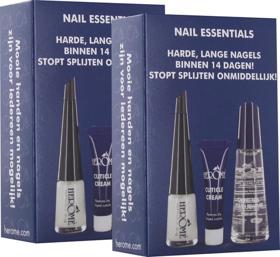 Herome Nail Essentials (Blue) - Pack de 2 prix - Adieu les ongles fragiles.  Bonjour... | bol.com