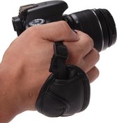 Dragonne de luxe pour appareil photo - Accessoire pour appareil photo reflex numérique et reflex - Dragonne pour appareil photo - Universelle - Noir