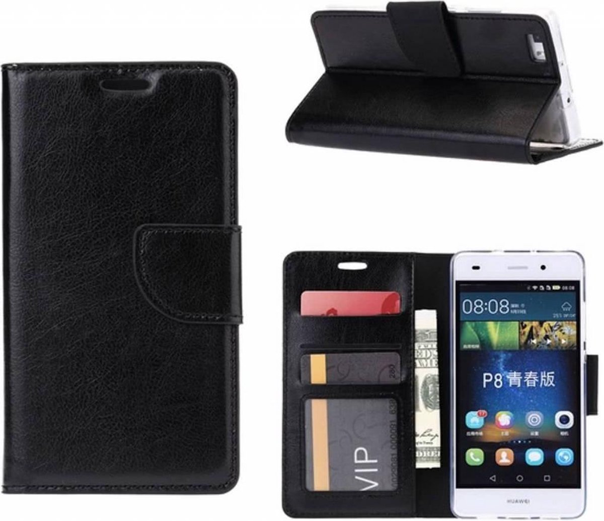 Huawei Nova Boektype / Portemonnee hoesje met stand Zwart