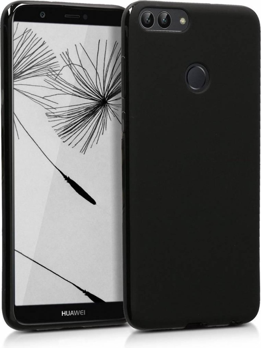 Huawei P Smart zwart colour tpu silicone hoesje