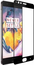 OnePlus 3T / 3 full cover ultra clear HD clarity tempered glass Zwart