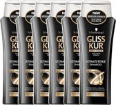 Gliss Kur Ultimate Repair Shampoo  -  Voordeelverpakking 6 x 250 ml