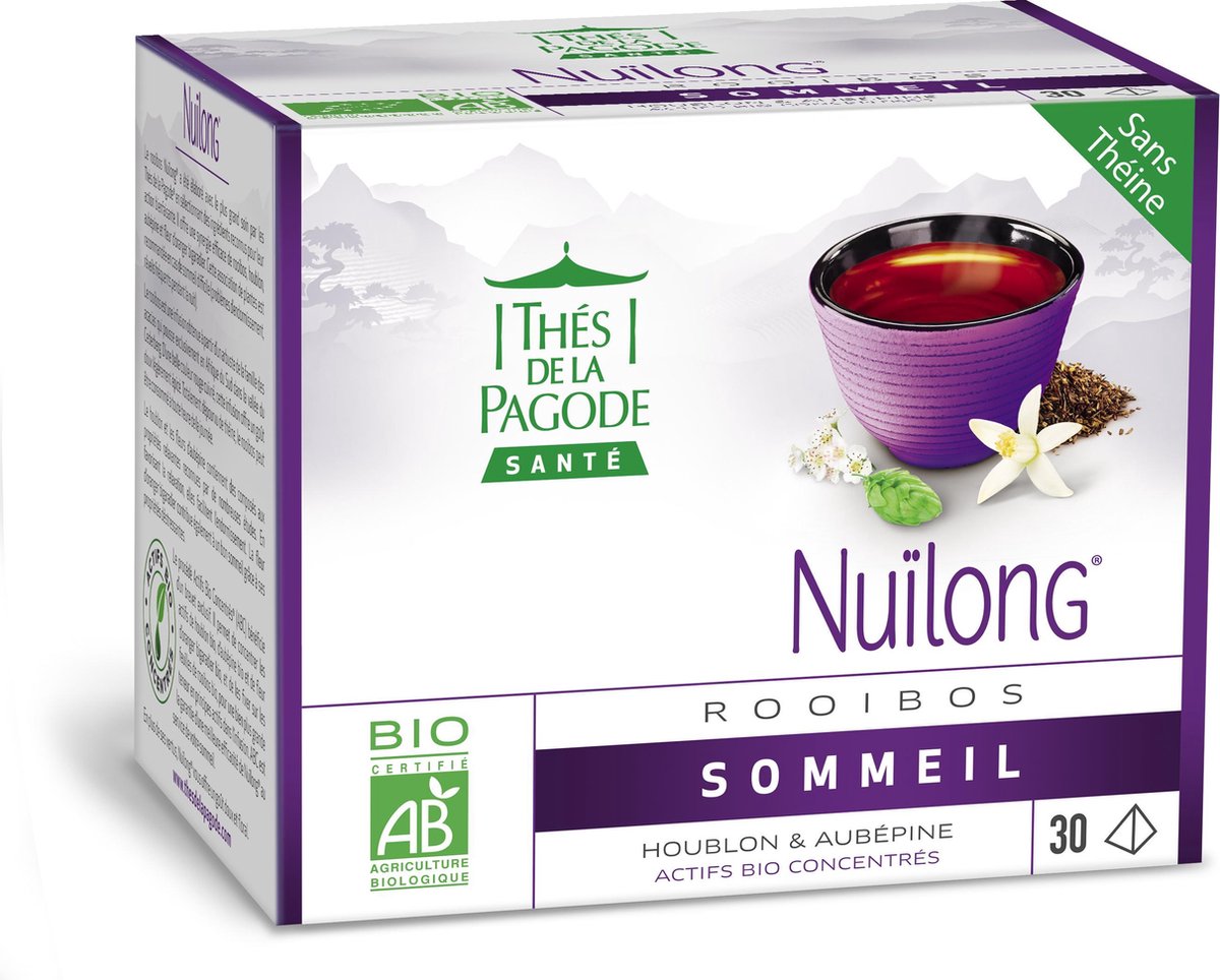 Thes de la Pagode - Rooibosthee Nuïlong - Biologisch (30 piramidezakjes)