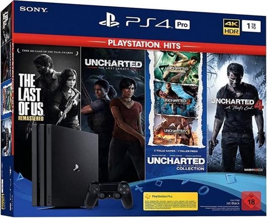 PS4 PRO Console 1TB + The Last of Us + Uncharted 1/2/3/4 | bol.com