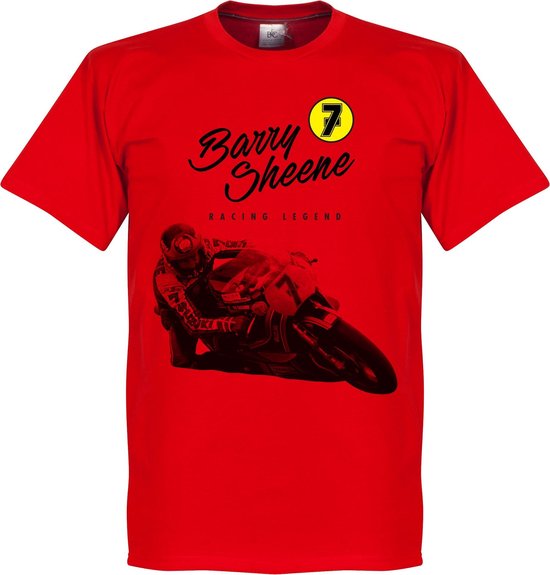 Barry Sheene T-Shirt - Rood - Kinderen - 92/98