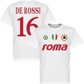 AS Roma De Rossi 16 Team T-Shirt - Wit - L