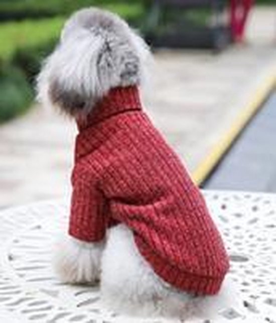 regenval grot Scheiding Gebreide trui rood voor de hond | bol.com