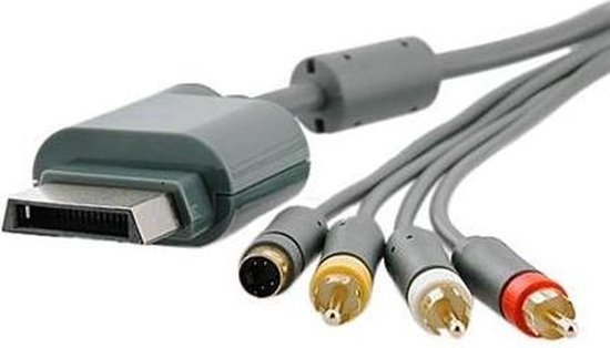 Bij wet Calamiteit combineren Composiet en S-VHS AV kabel voor XBOX 360 - 1,5 meter | bol.com