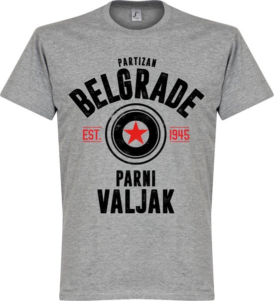 Partizan Belgrade Established T-Shirt - Grijs - M