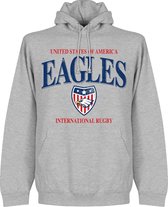 Verenigde Staten Rugby Hoodie - Grijs - XL
