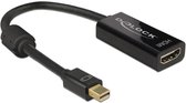 DeLOCK 62613 cable gender changer mini DisplayPort 1.2 HDMI Noir