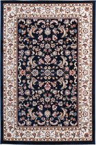 Klassiek laagpolig vloerkleed Isfahan - Navy - 80x150 cm