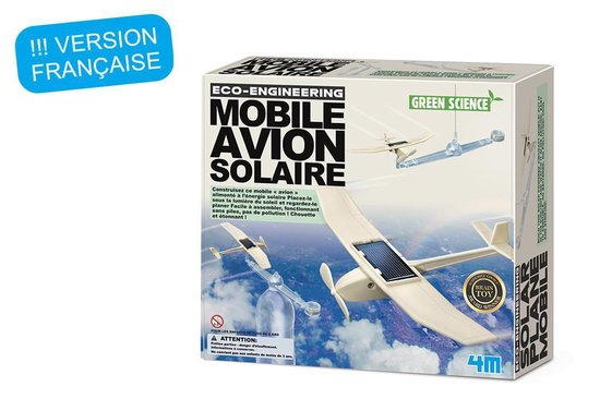 Thumbnail van een extra afbeelding van het spel 4m Kidzlabs Green Science Solar Vliegtuig 24 Cm 24-delig