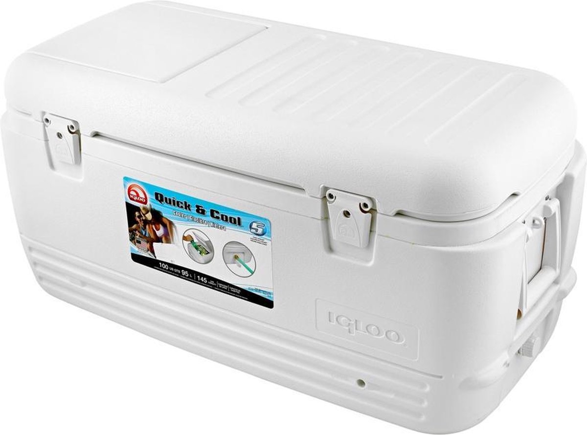 Igloo Quick & Cool 100 Grote koelbox 95 Liter Wit