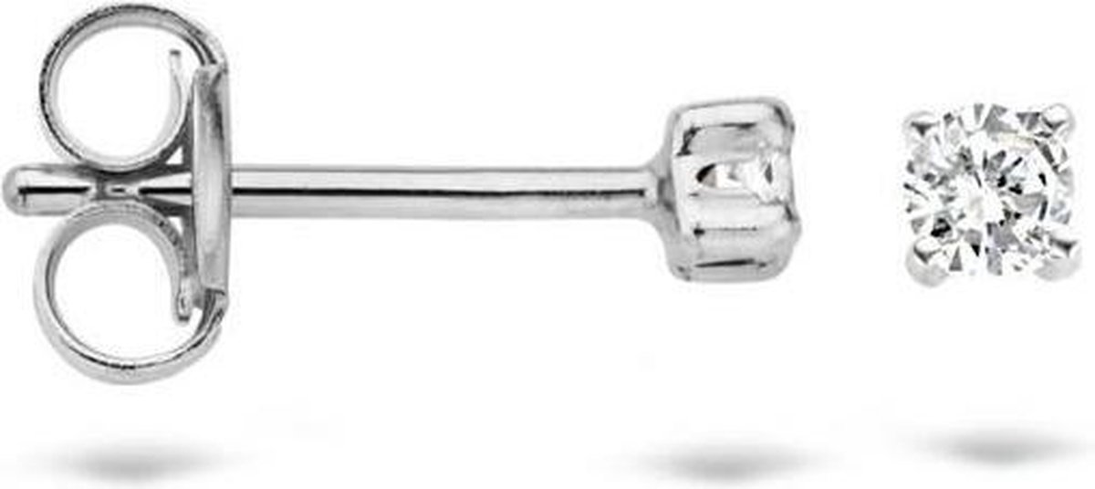 Blush Oorbellen 7138WZI - Wit Goud (14Krt.) met Zirconia