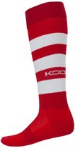Kooga rugbysokken Hooped Rood - 28-32
