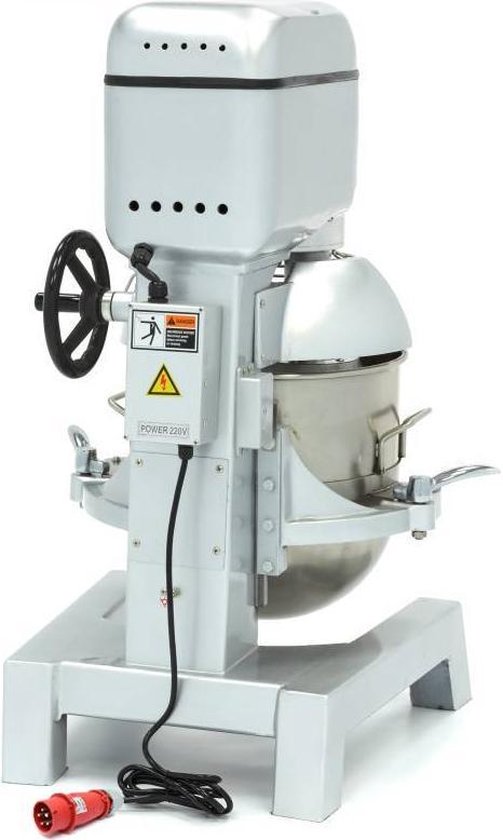 Maxima Planeetmenger 7 L Zwart - RVS Mengkom - 11 Snelheden Keukenmachine Staande Mixer Voedselrobot 7 Liter