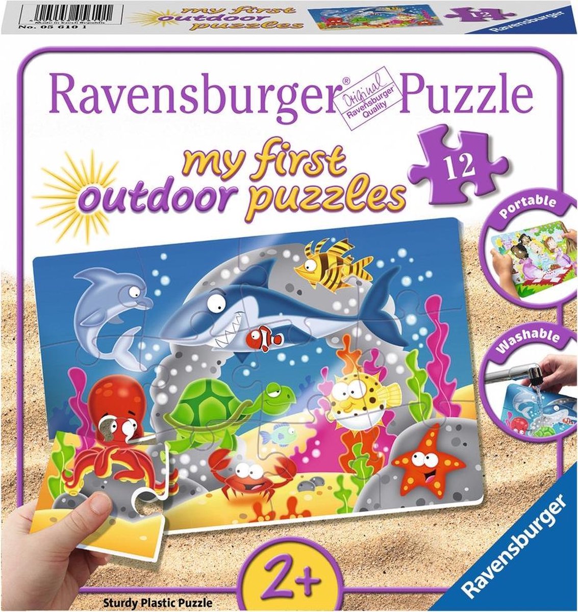 Buik religie versieren Ravensburger Avontuur onder water plastic puzzle - 12 stukjes -  kinderpuzzel | bol.com