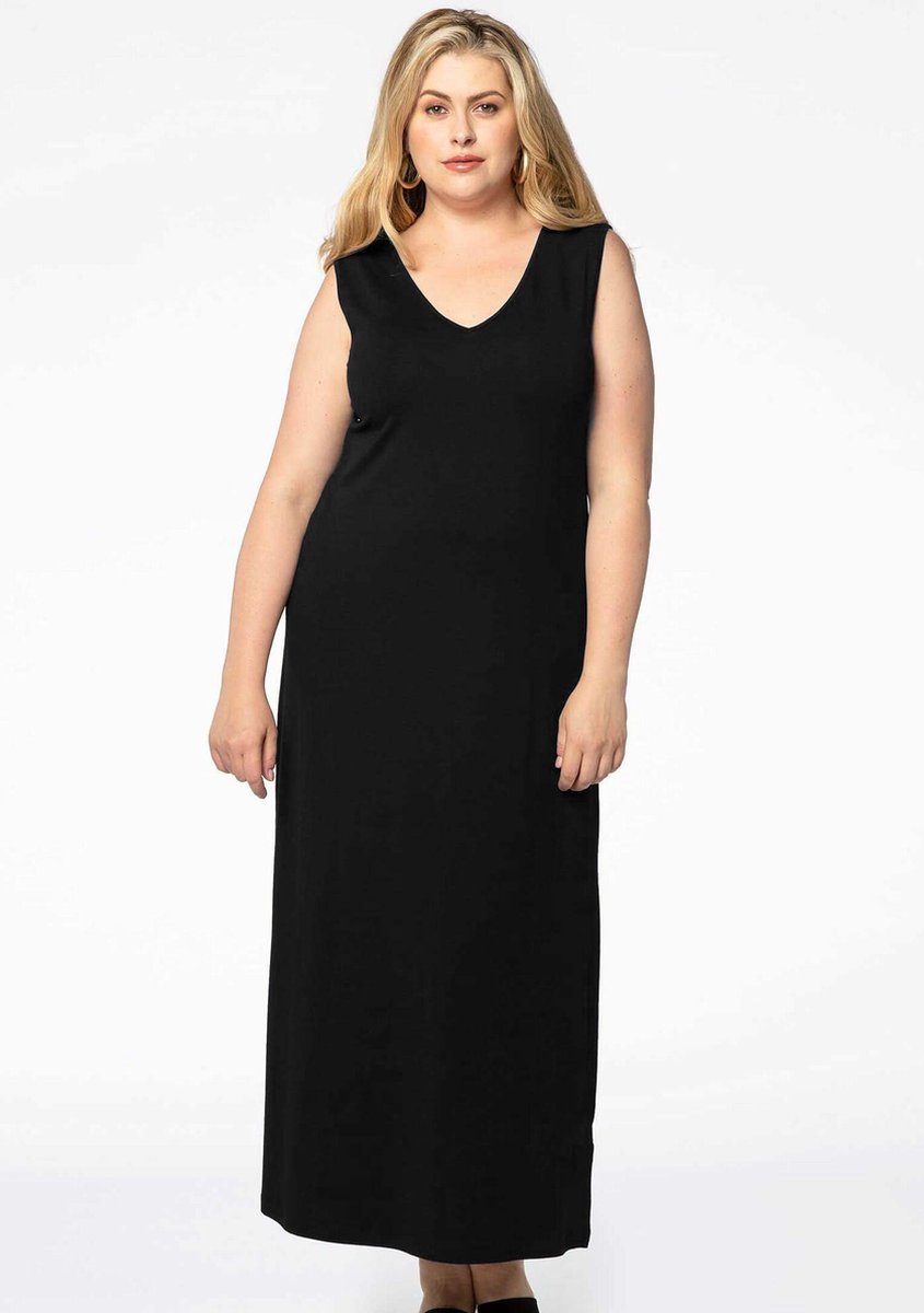 YOEK Dames Maxi jurk met v-hals