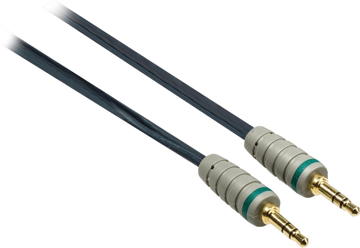 Bandridge 3,5mm Jack stereo audio kabel - zwart - 0,50 meter
