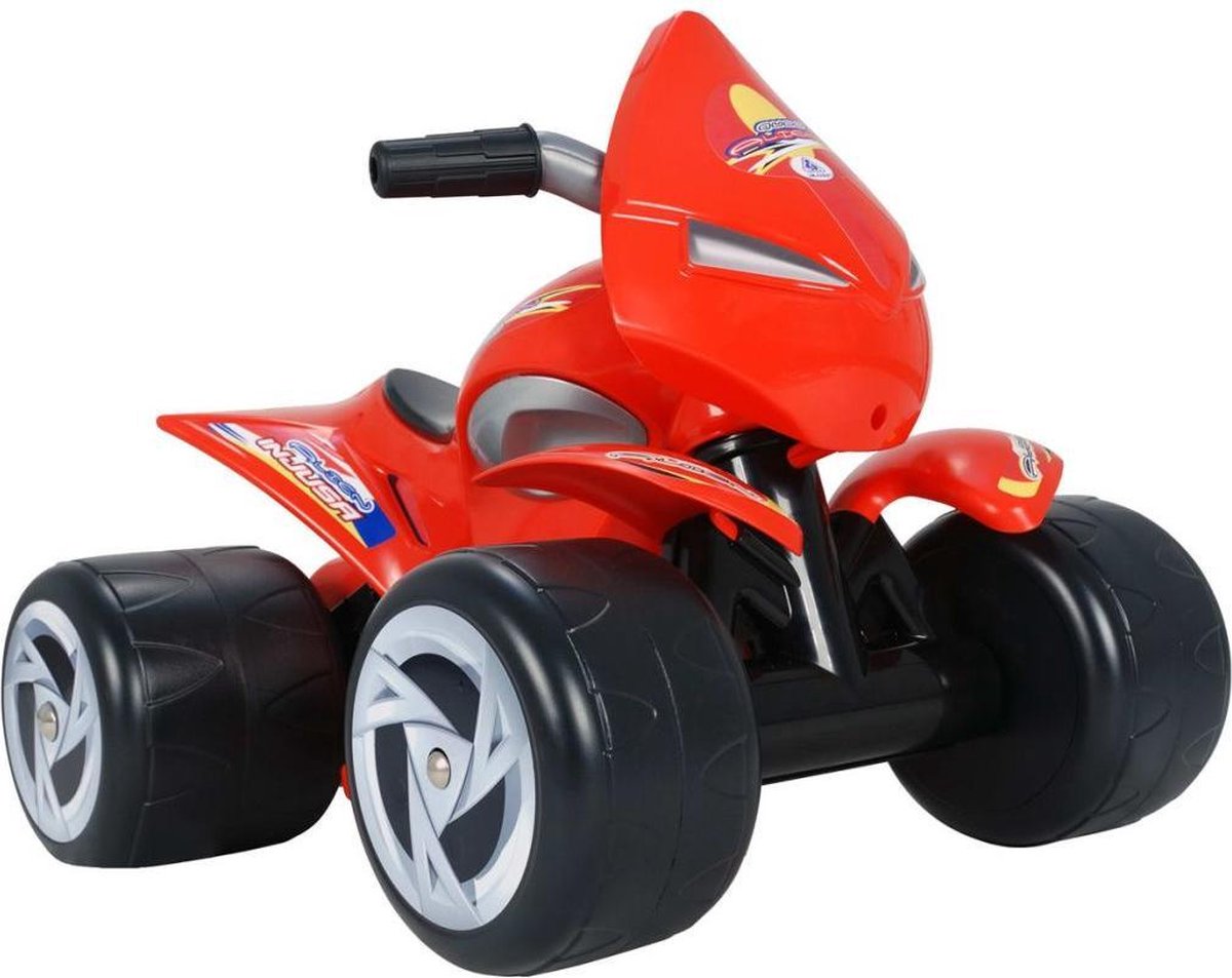 INJUSA Quad Électrique Spidey 12V – Pour Enfants 2-4 Ans, 6 Km/h, Roues Larges, Marche Arrière – Licence Marvel, Fabriqué En Espagne
