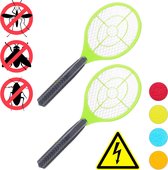 relaxdays 2x electric fly swatter - vert - contre les moustiques - fly swatter electric