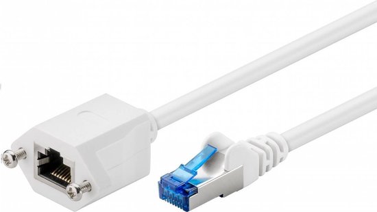 Cable RJ45 Cat 6 S/FTP 0,5 m - (blanc)