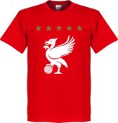 Liverpool Five Star T-Shirt - Rood - Kinderen - 8 Years