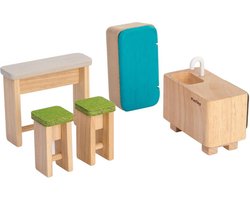 Plan Toys houten poppenhuis meubels Keuken