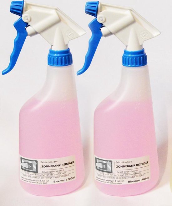 Ster Zonnebankreiniger - Gebruiksklaar - Met sprayflacon - 600ml - bloemen