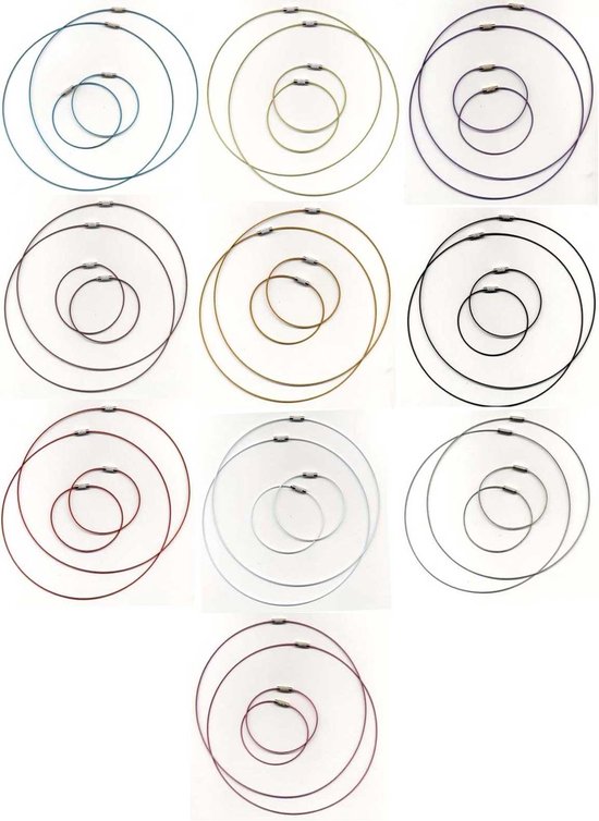 Mega Ketting en Armbanden Set - 20 Kettingen en 20 Armbanden in 10 verschillende kleuren
