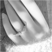 Zilveren Angel wings ring