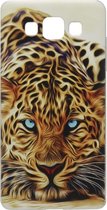 ADEL Siliconen Back Cover Softcase Hoesje Geschikt Voor Samsung Galaxy A3 (2015) - Tijger Oranje